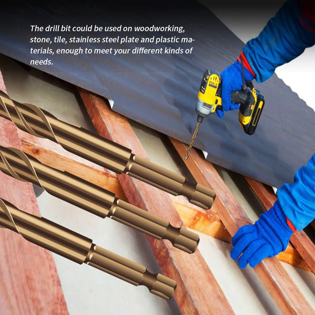 

3-12mm Drill Bits Cross Hex Tile Drill Bits Set for Glass Ceramic Concrete Hole Opener Brick Hard Alloy Triangle Bit Tool Kit