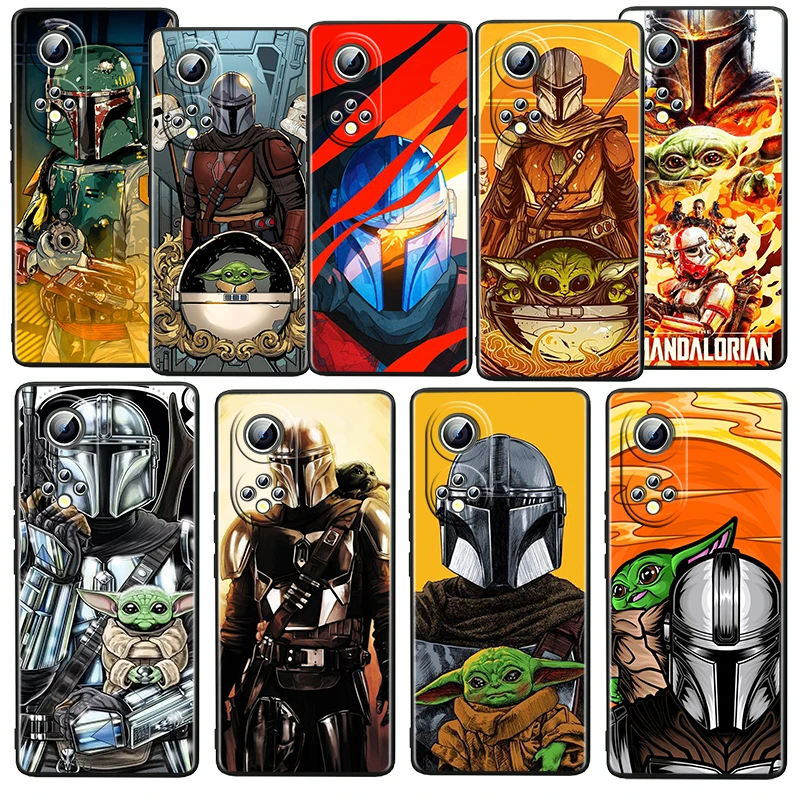 

Star Wars The Mandalorian For Honor 60 50 30 20 20S 10X Lite Pro Plus 5G Magic3 Play5 5T TPU Soft Silicone Black Phone Case Capa