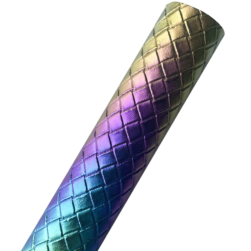 Радужные тисненые листы из искусственной кожи искусственная кожа для украшения