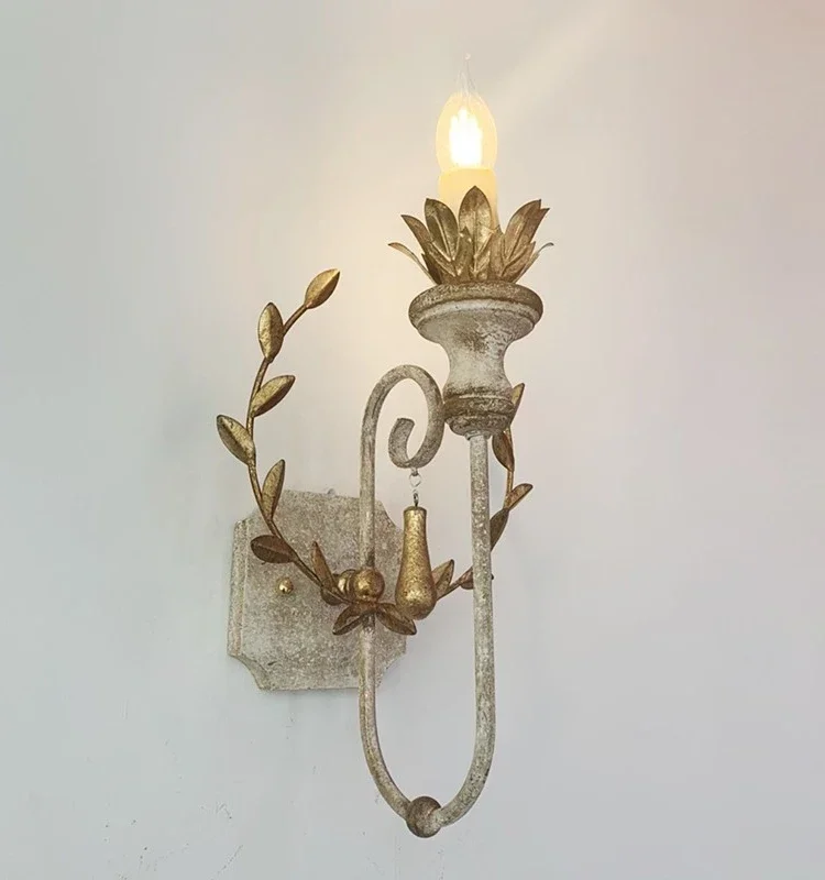 Золотистые пшеничные листья во французском стиле фотообои с одинарной головкой