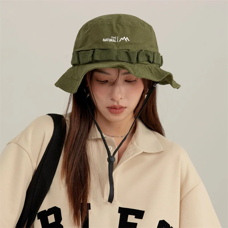 Панама Женская Ковбойская складная модная в стиле хип-хоп однотонная для отдыха