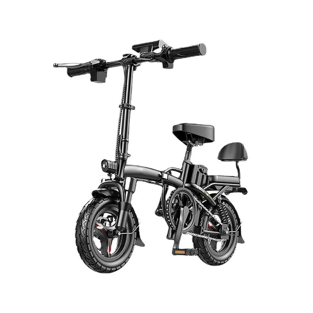

Electric Bike 14 Inch Electric Bike Daily Commute Foldable Double Disc Brake Sensitive Safety Explosion Proof Vacuum Tire