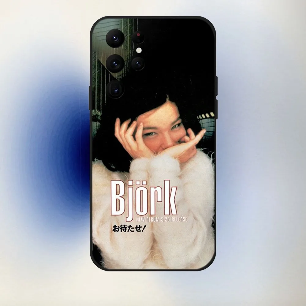 Чехол для телефона Singer B-Bjork Samsung S24 23 22 30 21 10 9 Ultra Plus Lite FE 5G черный мягкий чехол