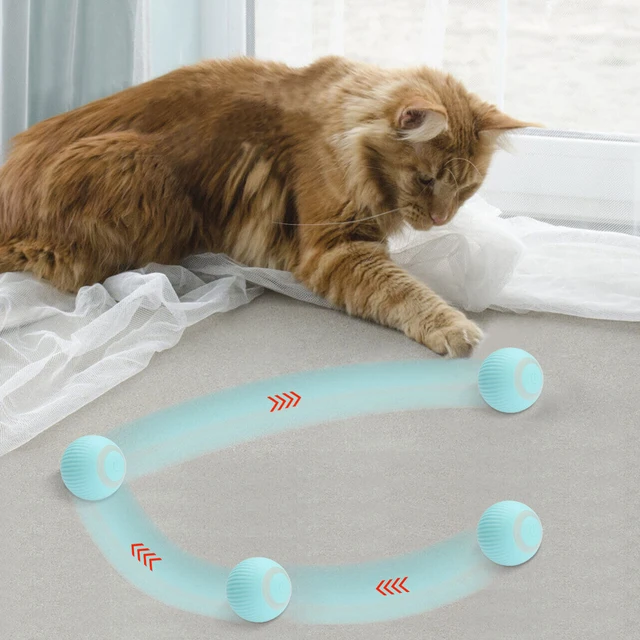 Electric Pet Cat Ball Toys Automatic Rolling Smart Cat Toys for Cats Training Self-moving Kitten Toys Indoor Interactive Playing 1
