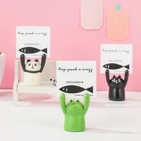 decoration panda paper clamp frog table numbers holder memo clip cartoon photo stand note holder animal card holder