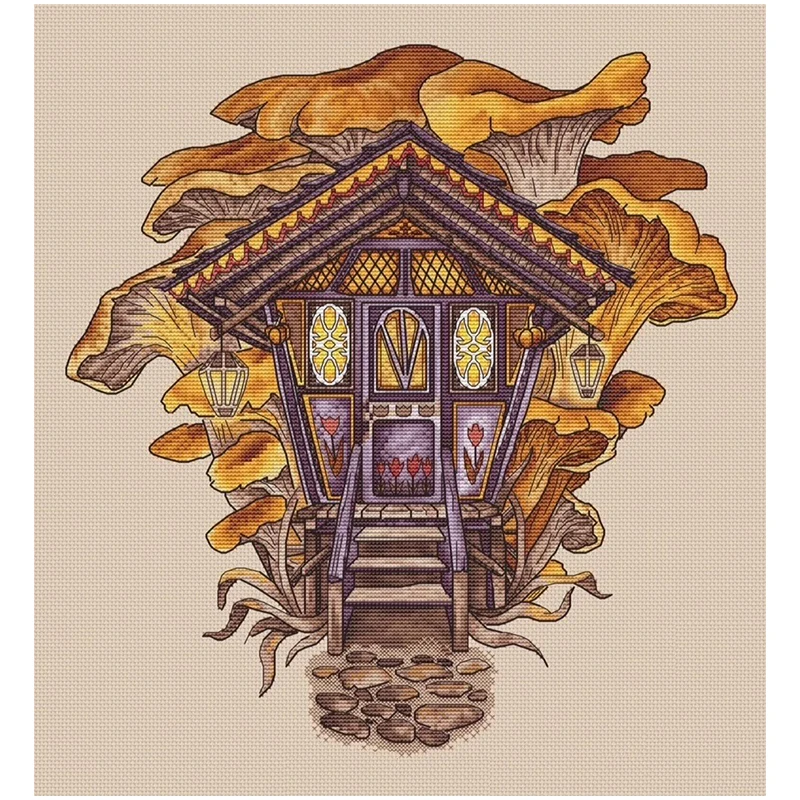 

Набор для вышивки «каретка лесной ведьмы», 11CT 14CT