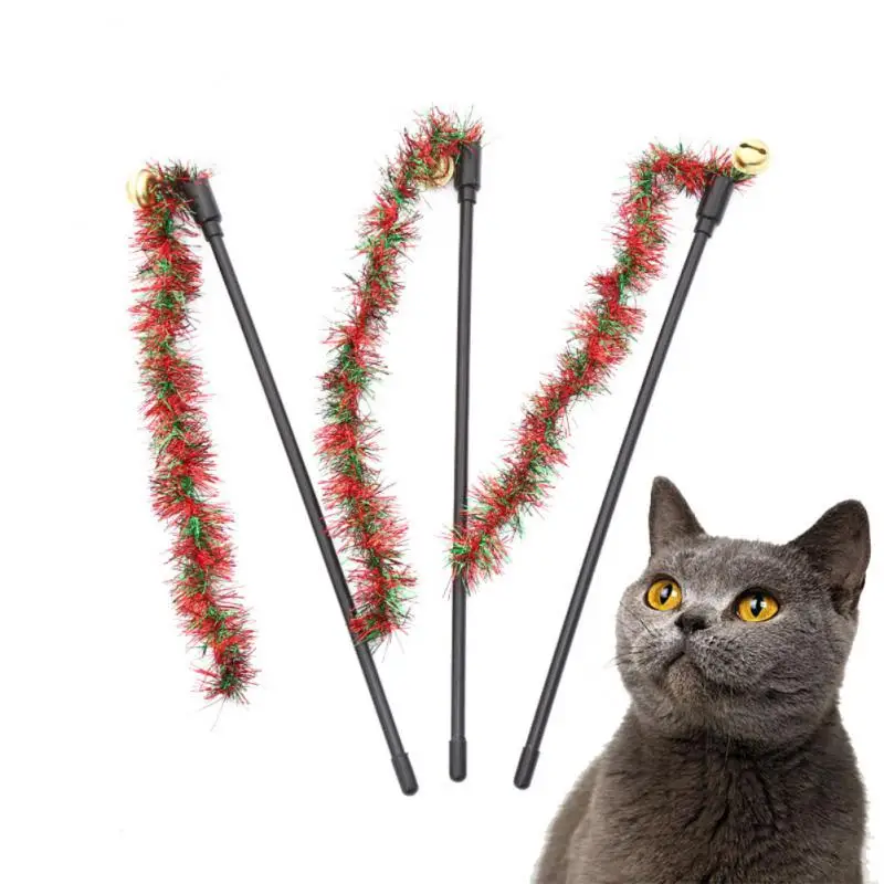 

Cat Toy Pet Products Golden Onion Wire Short Rod Tease Cat Stick Cat Interactive Toys Pet Supplies Cat Accessories