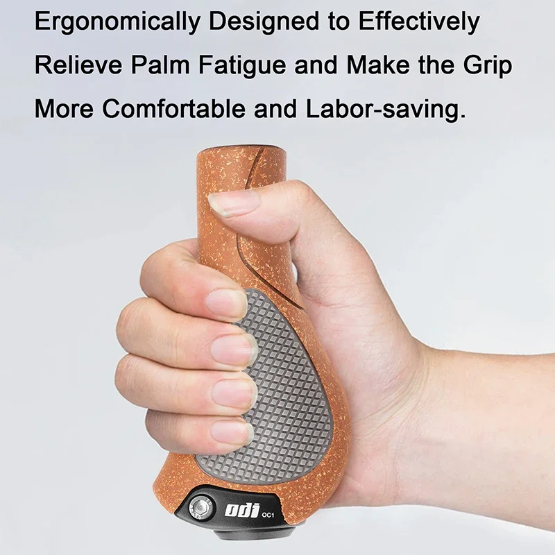 ODI OC1 Ручки Дубовая велосипедная ручка Эргономичные манжеты MTB Замок на крышке