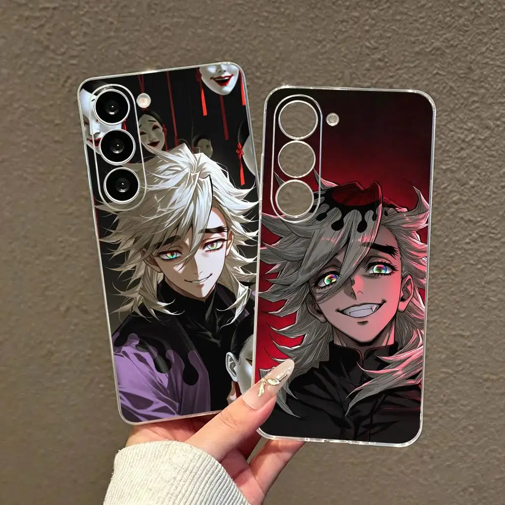 Фото Чехол для телефона Demon Slayer Douma Anime для Samsung A10, 12, 20, 21S, 30, 31, 40, 50, 51, 52, 70, 71, прозрачный чехол. №1