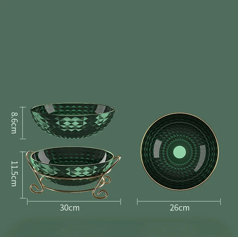 Роскошная Фруктовая тарелка в Европейском стиле креативная Золотая железная