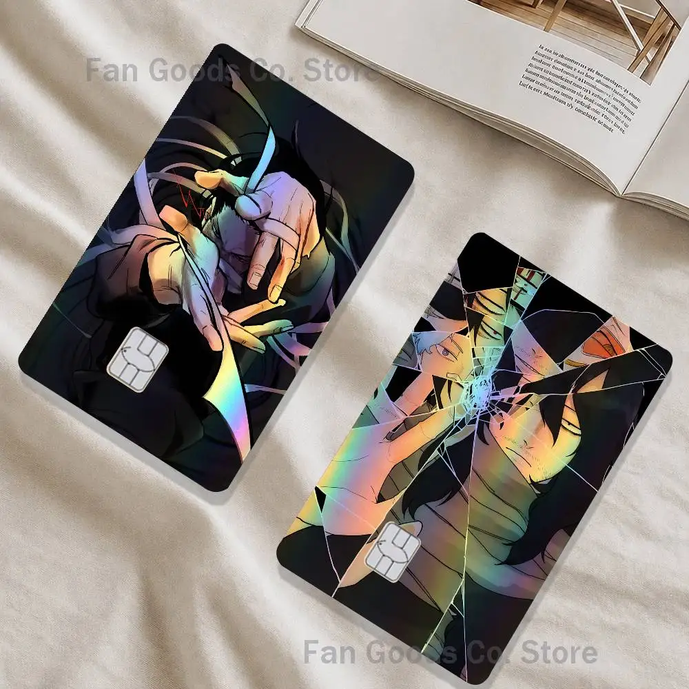 Фото Наклейки MHA A-Aizawa Shouta My H-Hero Laser Shimmer для кредитных карт, банковских карт Visa, проездных на автобус и метро, подарок №2