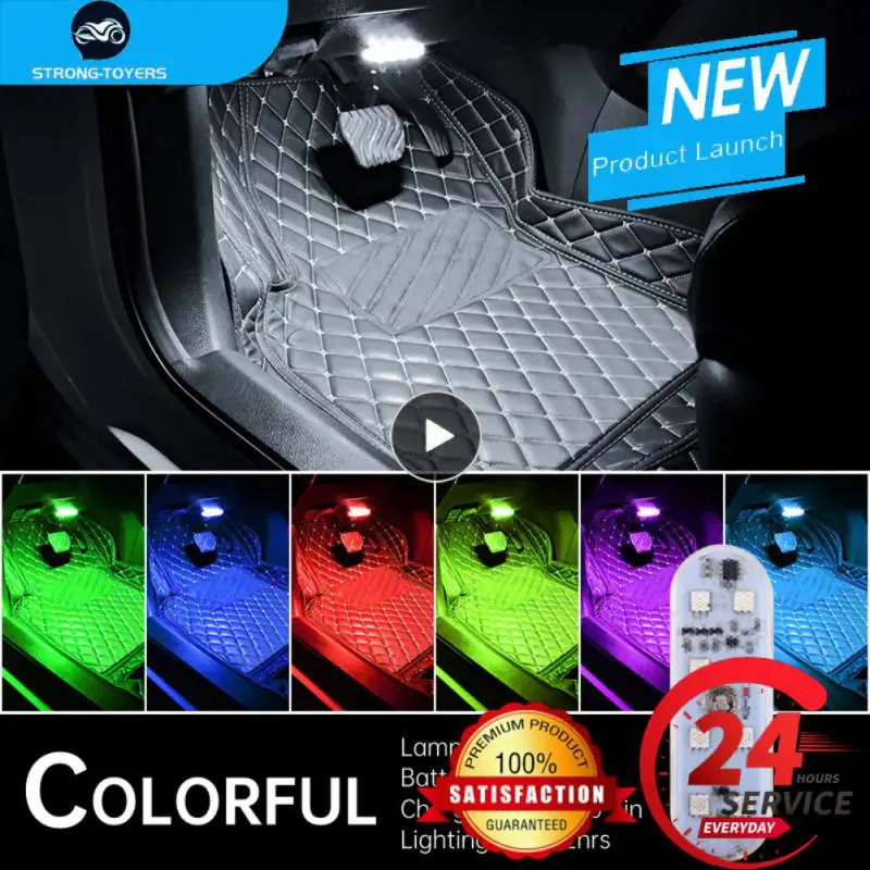 

Светодиодная лампа для автомобиля, декоративная Беспроводная лампа для потолка, с функцией USB зарядки