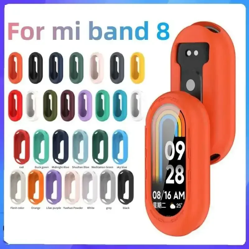 Силиконовый чехол из ТПУ для смарт-часов Xiaomi Band 8 защитный