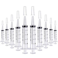 51020pcs 20ml large plastic syringe with catheter tip cap and cover sterile individual wrap for scientific feeding pets oil