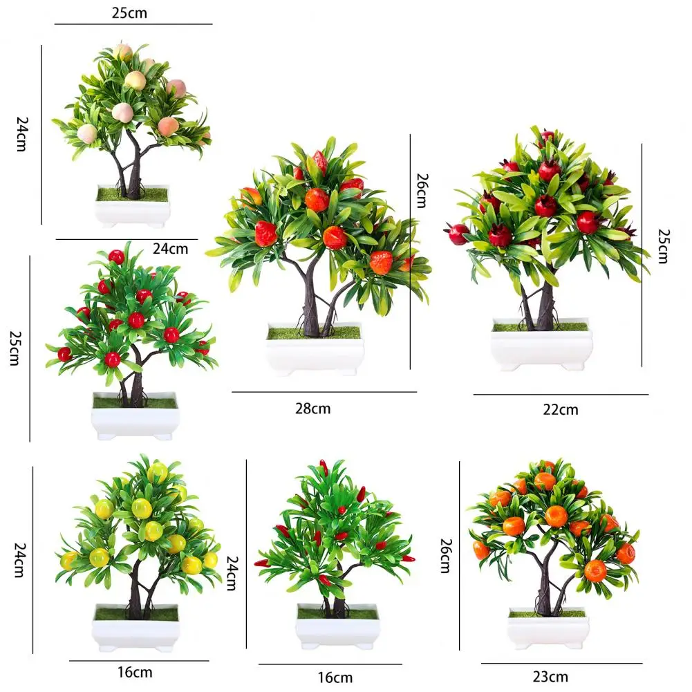Artificial Flower Plastic Non-Fading Artificial Fruit Faux Orange Tree Portable Artificial Plant Realistic Artificial Bonsai images - 6