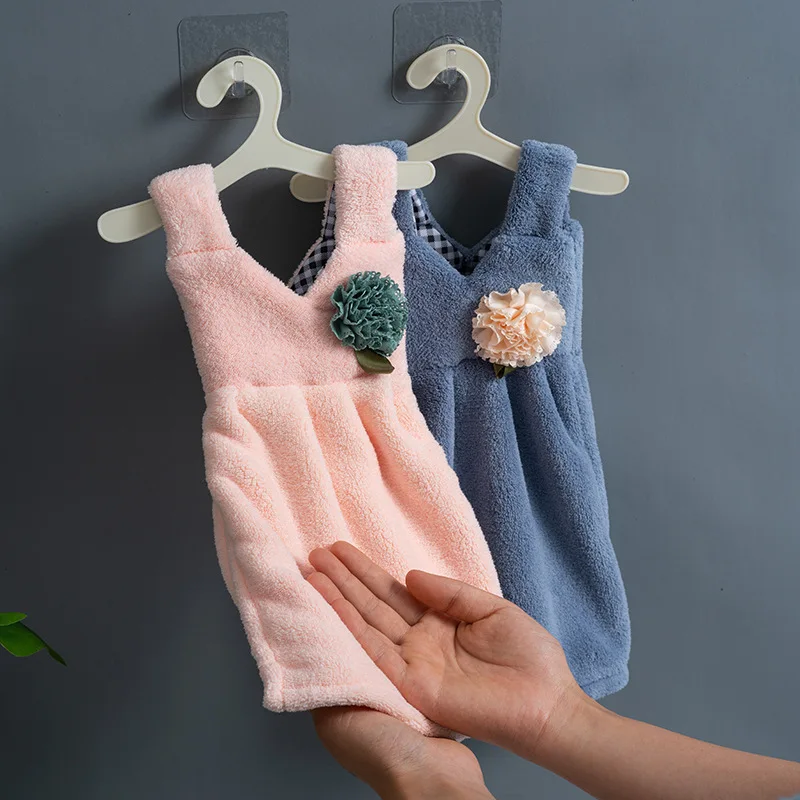 For Kids Thickened Coral Velvet Soft Touch Home Kitchen Supplies Cleaning Dishcloth Bathroom Towels