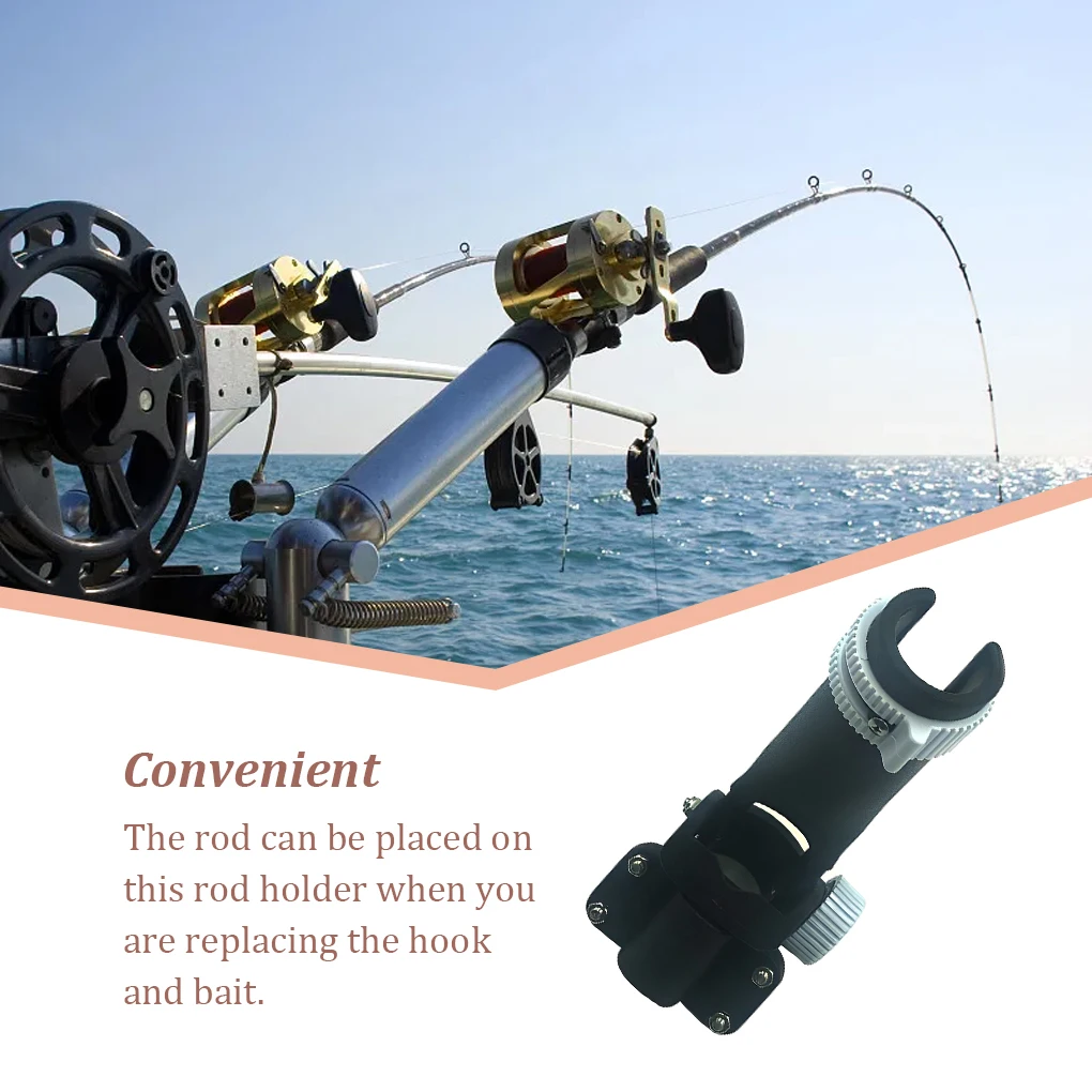 

Boat Fishing Lightness Convenient Reusable Rod Holder Wide Application Rods Bracket Detachable Rack Boats Marine