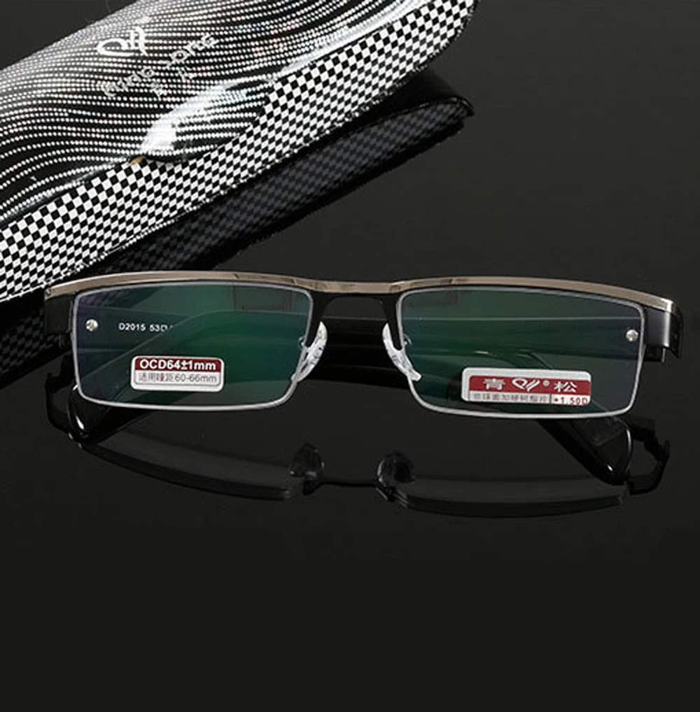 

Ultralight Reading Glasses Women Men Resin Eyebrow Frame Bendable Semi Rim Anti Blu Anti Fatigue Classic with Box 1 2 3 to 4