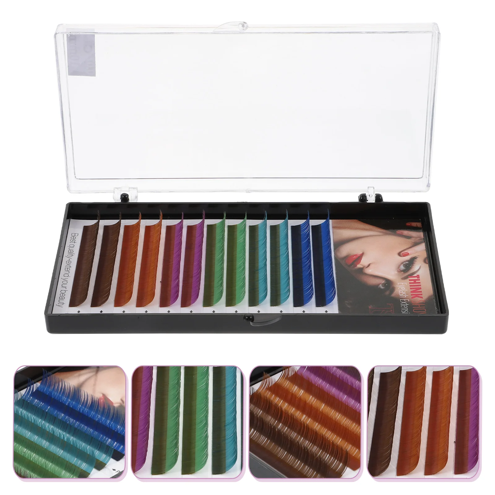 

1 Box Eyelash Extensions Colored Eyelash Extensions Fake Lash Colored Lash Extensions Colored Fake Eyelash