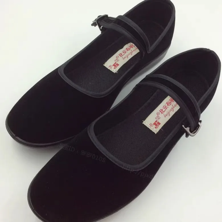 Туфли Мэри Джейн в стиле ретро женская обувь черные рабочие туфли на плоской