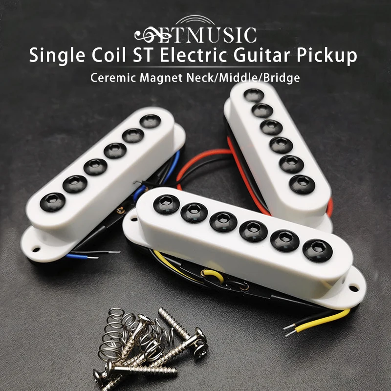 

1 комплект Пикап для электрогитары с одной катушкой для гитары церемонический Магнитный Пикап для шеи/среднего/мостового пикапа аксессуары...