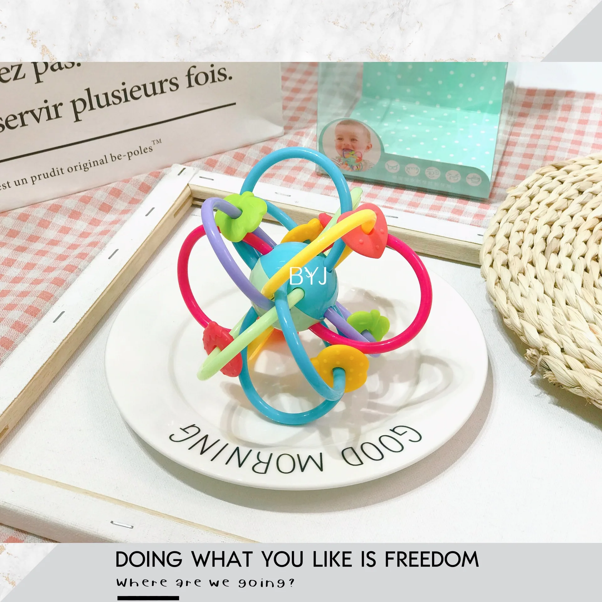 

Манхэттен, шар, Искусственные Силиконовые моляры, Радуга для младенцев, раннее развитие, Успокаивающая форма, цветная познавательная памят...