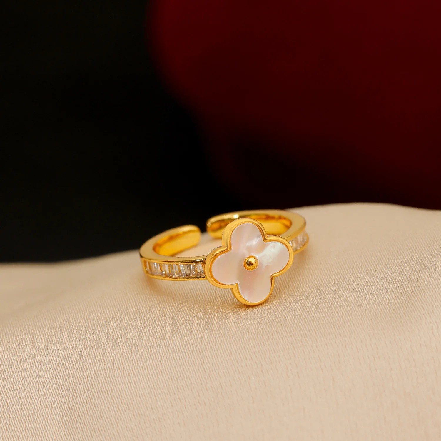 Женское Винтажное кольцо с ракушками и цветами в виде ракушек