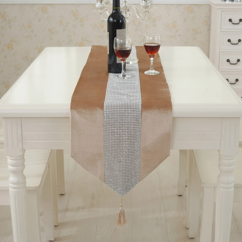 

Dining Accessories Indoor Outdoor Birthday Gifts Rectangle For Wedding Home Decor Modern Kitchen Table Runner