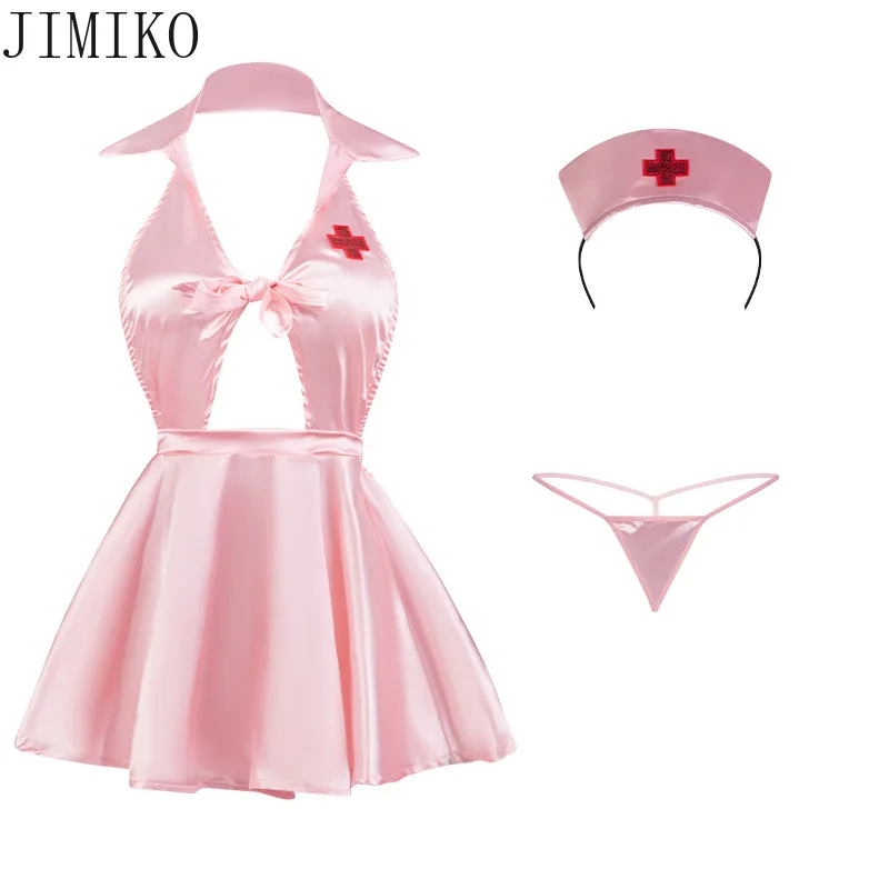 JIMIKO костюм медсестры для игр женщин и взрослых 18+ игровой нижнее белье
