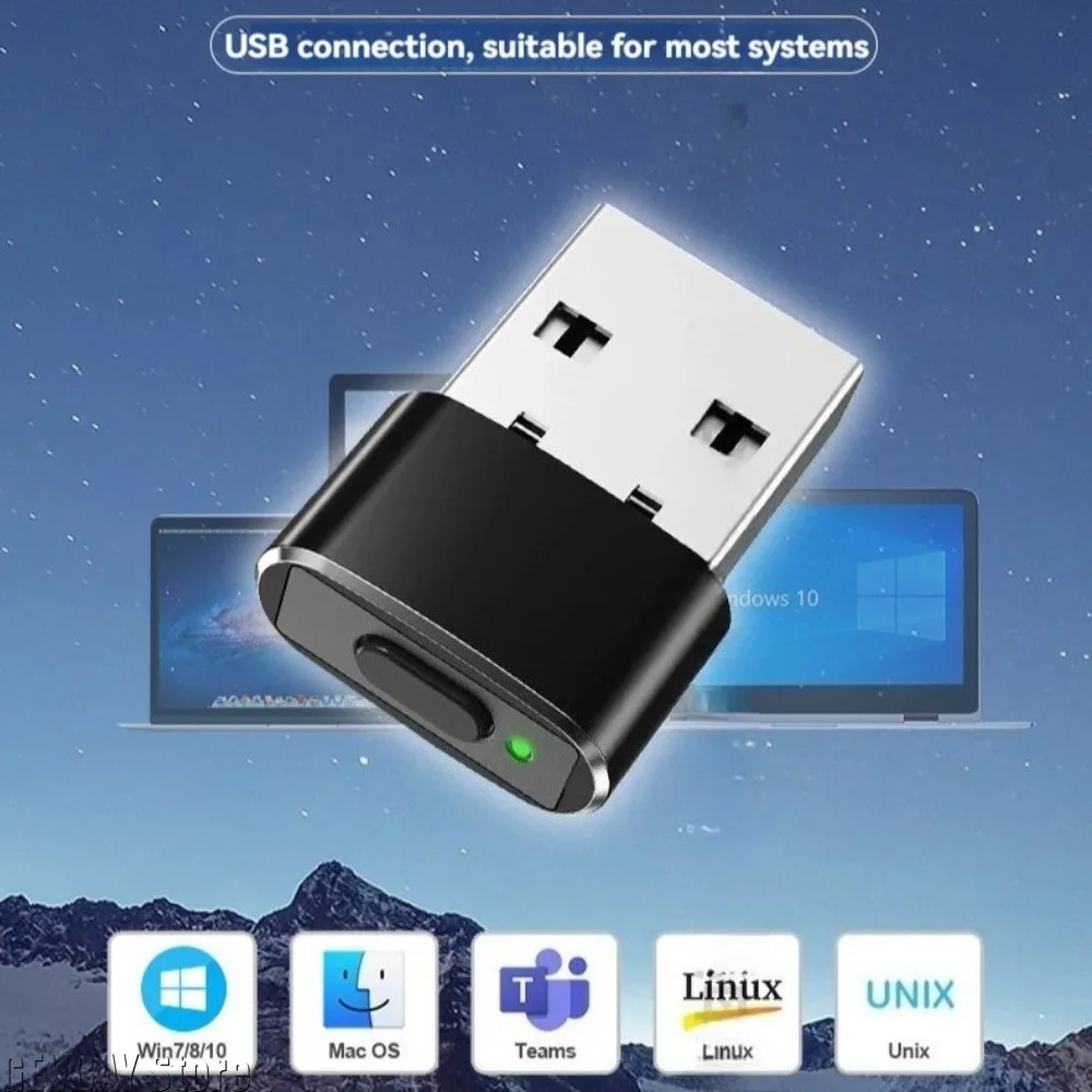 Фото Мини-USB-симулятор движения мыши (Jiggler) с кнопками включения/выключения, незаметный, Plug and Play, для поддержания активности компьютера, имитатор движения мыши ПК №3