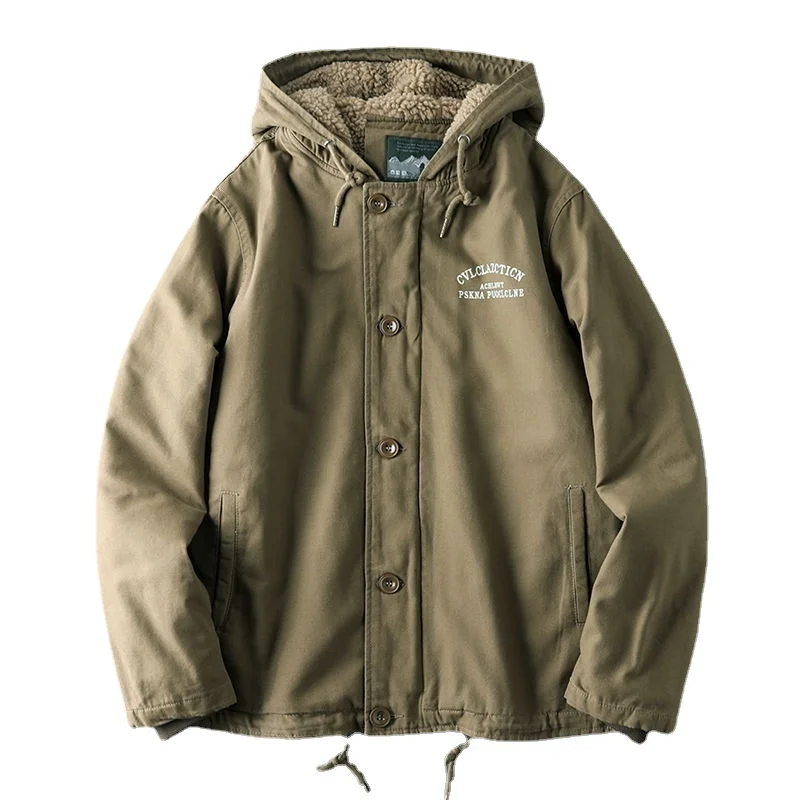 

Мужской теплый пуховик на флисовой подкладке, размеры до 5XL