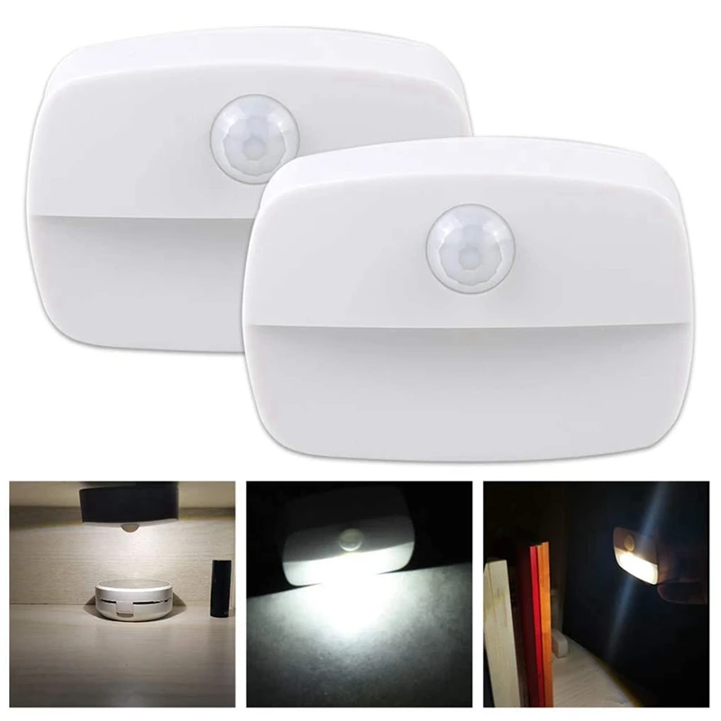 

LED Night Light,Wall Light With Motion Detector,Self-Adhesive,Wall Night Light For Bathroom,Bedroom,Hallway White Light
