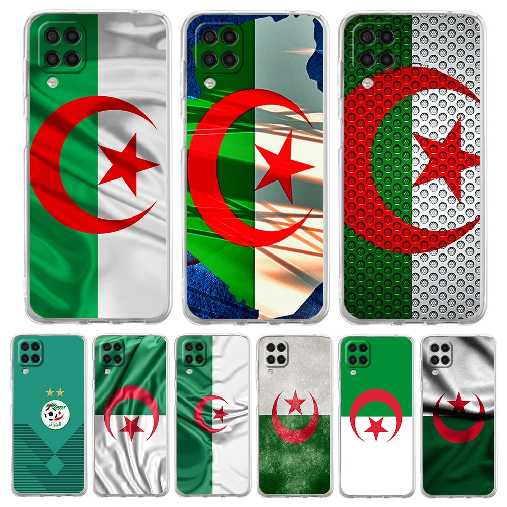 

Algeria Flag Case for Samsung Galaxy A13 A22 A32 A52 A72 A51 A71 A11 A31 A41 M31 A01 A21S 5G Transparent Silicone Shell Fundas