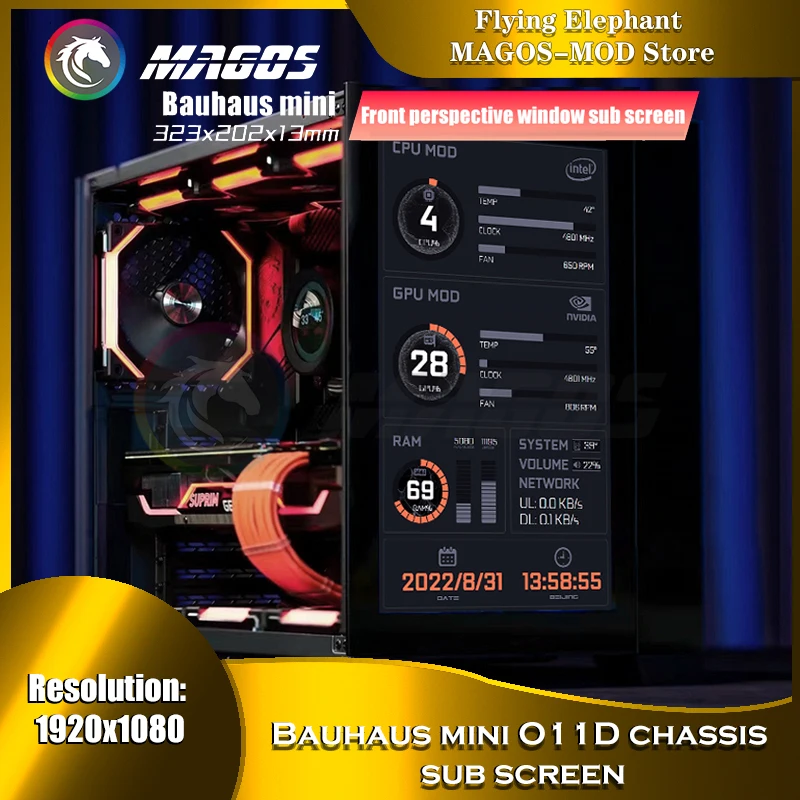 LIAN LI O11D/O11D мини-Смартфон IPS ЖК-монитор Дисплей 1920*1080 IPS перспективный Экран Дисплей HDMI интерфейс