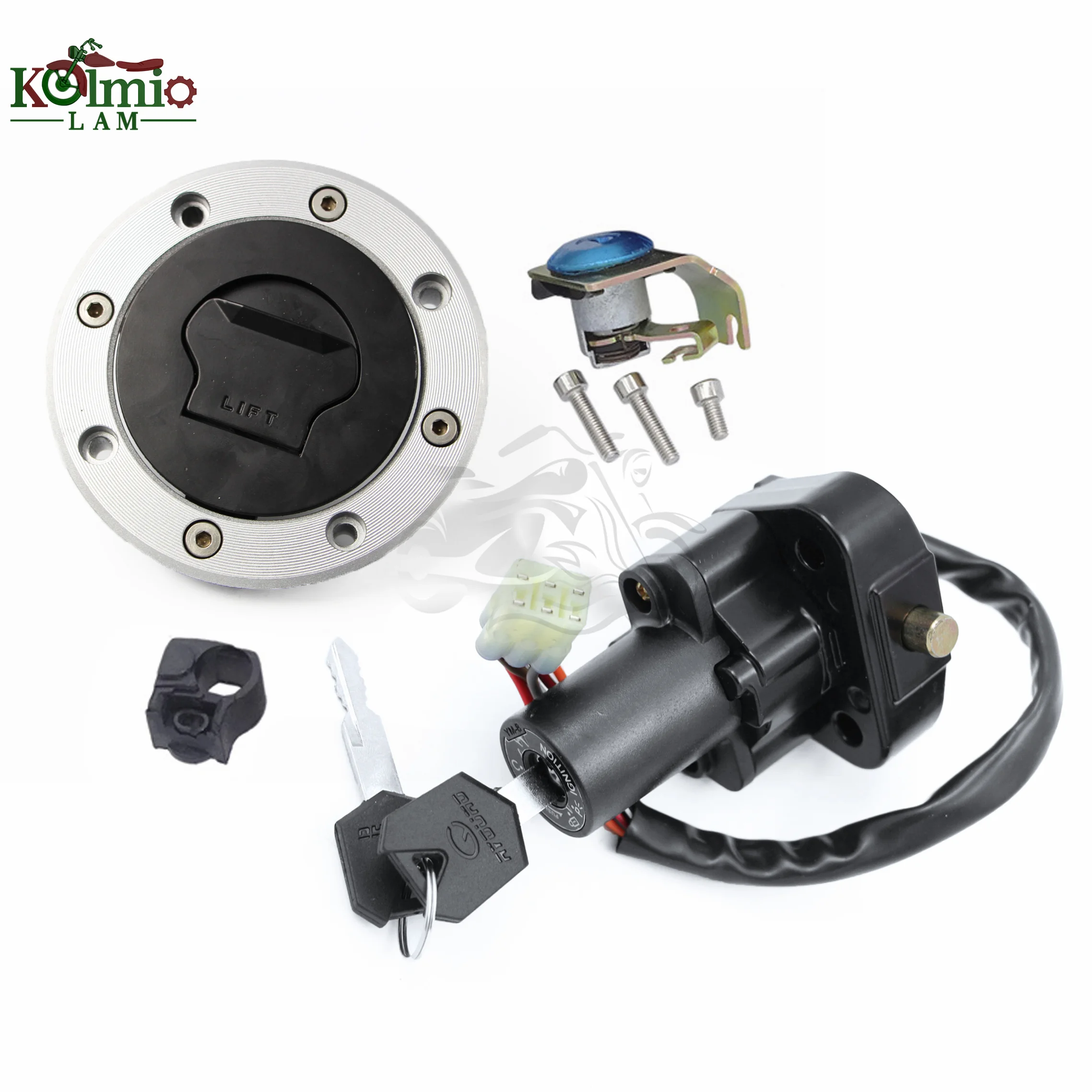 

Комплект ключей зажигания для Suzuki 1999 - 2007 GSX1300R GSXR1300 Hayabusa 2000 2001 2003 04 05 06