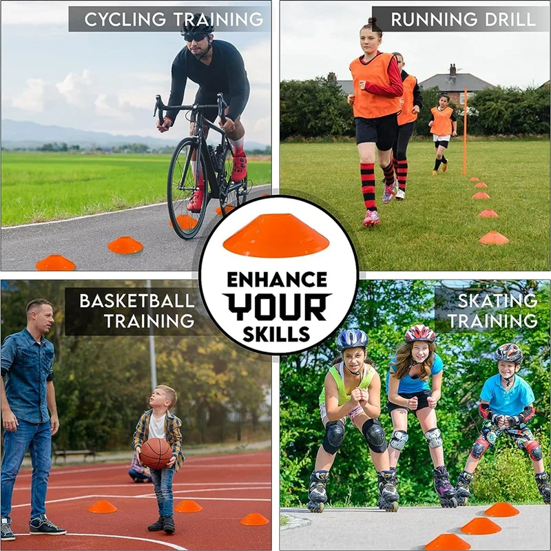 24 шт. диск с круглым ртом препятствиями тренировочное оборудование знак конусный