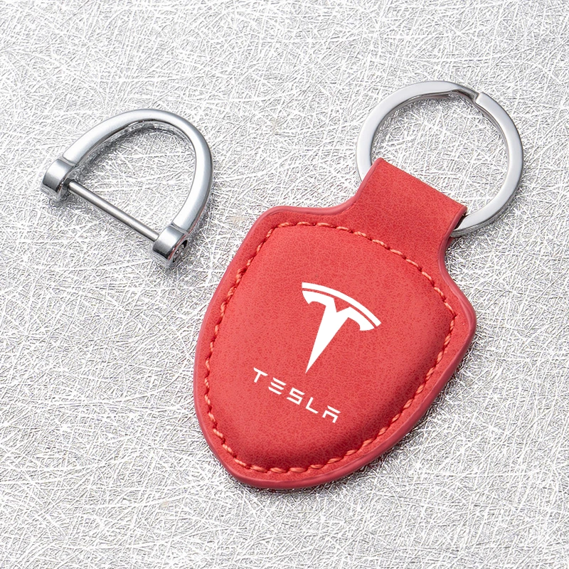 

Автомобильный брелок для ключей, кожаный брелок для Tesla Model 3 Y S X 2017 2018 2019 2020 2021 2022 2023 Roadster Cybertruck Juguete SpaceX