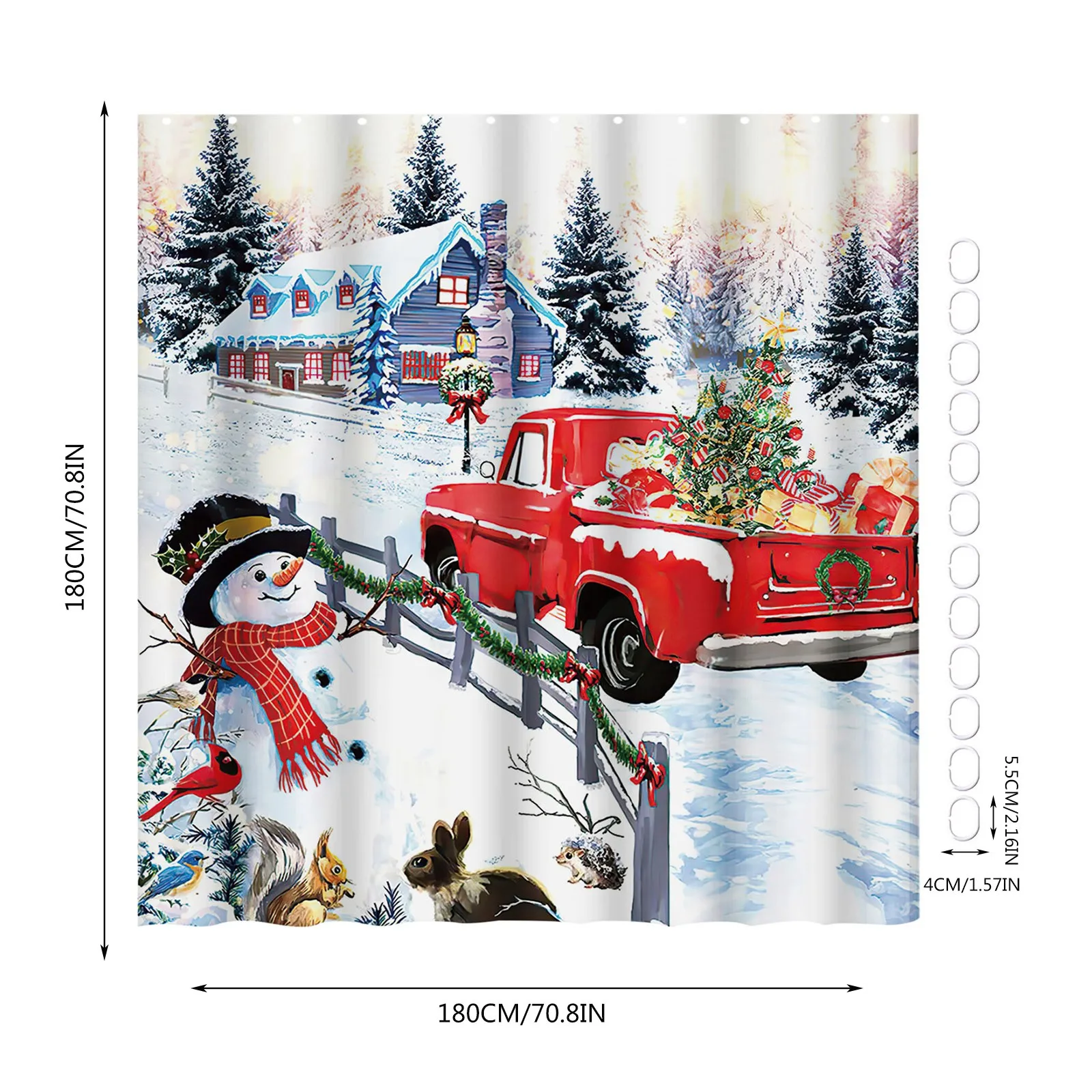 

Рождественские украшения, душевая занавеска, Рождественская серия, забавная сумасшедшая душевая занавеска, душевая занавеска, s и вкладыши