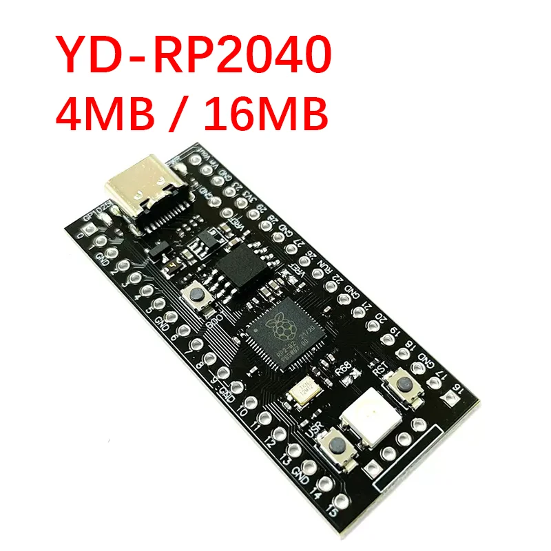 YD-RP2040 Основная плата TYPE-C USB-C для Raspberry Core Board 4 МБ/16 МБ RP2 Pi Pico Micropython