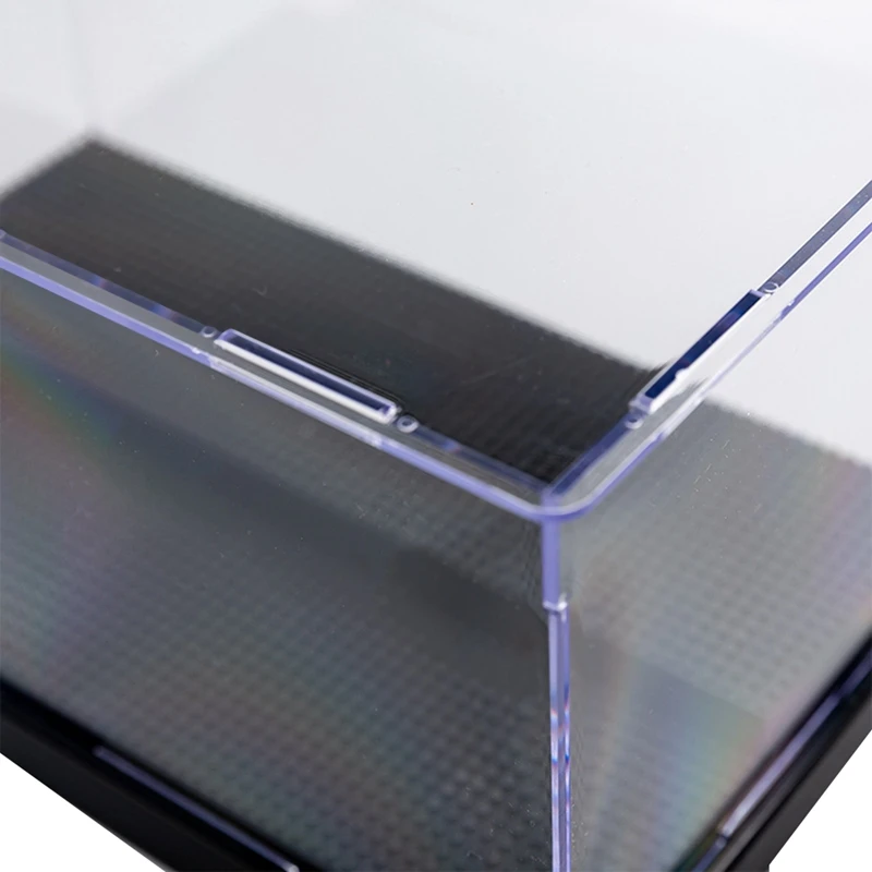 Double-Layer Diamond Micro-Particle Bottom Display Box Building Block Doll High Transparent Dust-Proof Box Storage Box