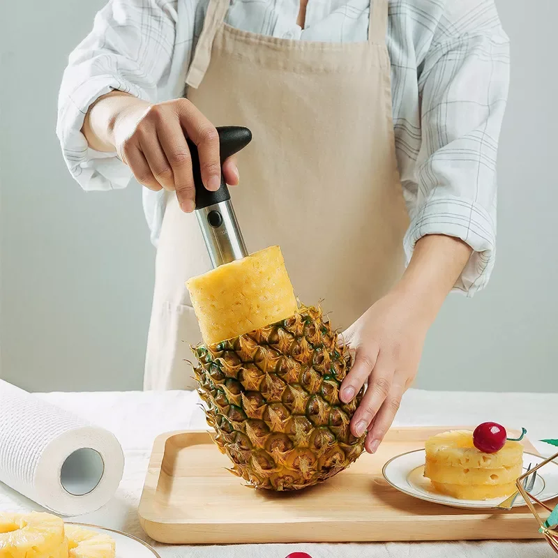 

Pineapple Peeler Slicing Machine The Core Cutter A Spiral Cutting Machine For Vegetables And Fruits Easy To Use Kitchen Tools