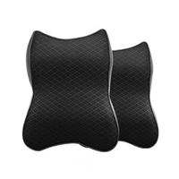 car seat headrest pad 3d memory foam pillow head neck pain relief travel neck support breathable mesh fabric car accessories