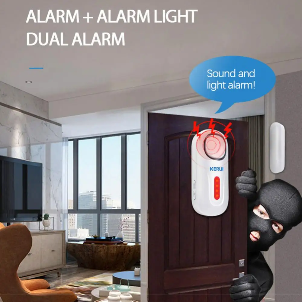 

Remotely Controlled Anti-theft Door Magnetic Alarm 1 Year Standby Light Double Alarm Household Independence Door Sensor