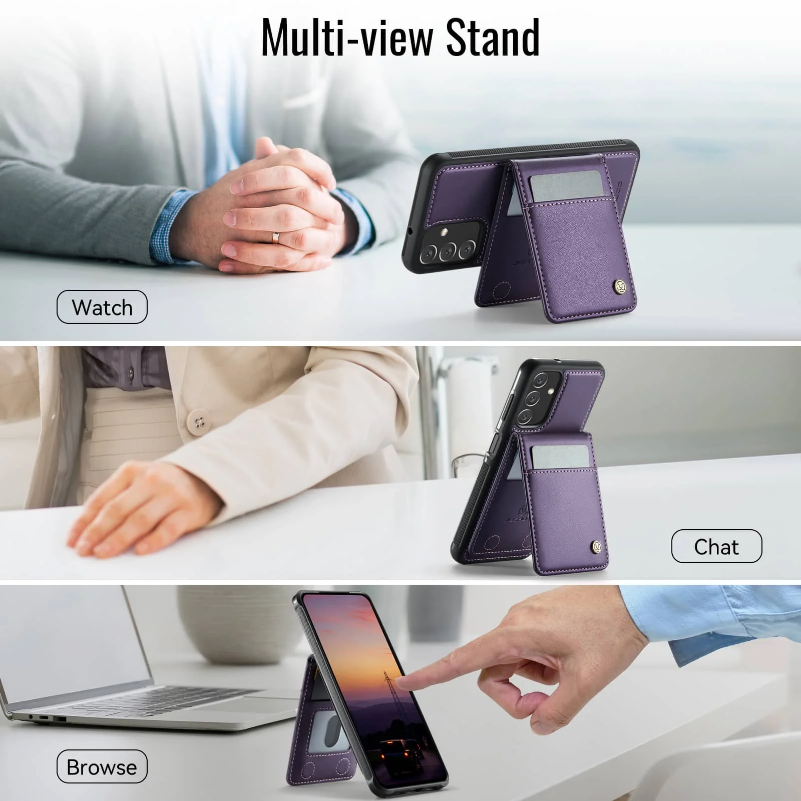 Magnetic 2 in 1 Detachable for Samsung Galaxy A13 A15 A16 A23 A25 A33 A35 A51 A52 A54 A55 A36 A56 Wallet Case with Card Holder