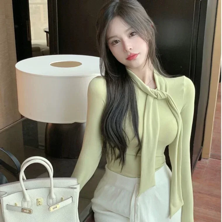 Футболка с длинным рукавом женский дизайн популярный топ блузы одежда для женщин