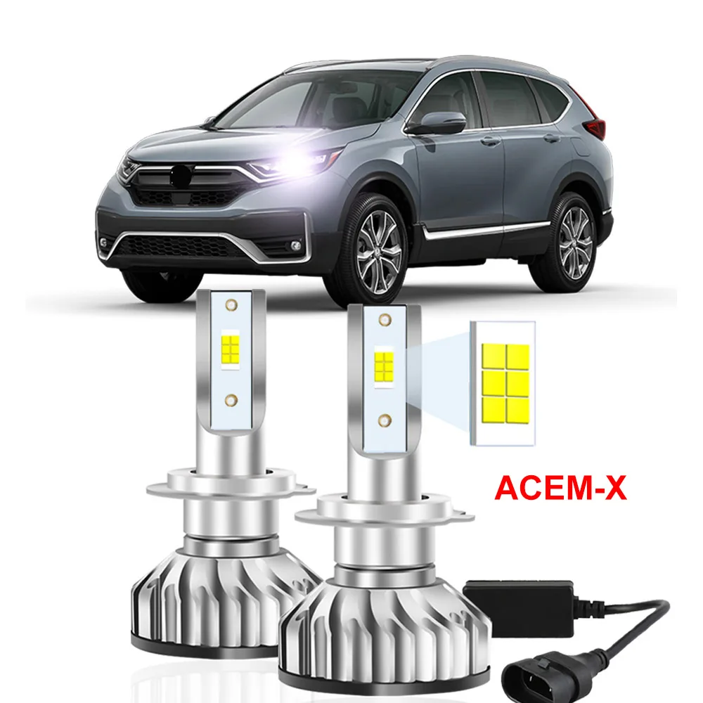 

2Pcs Car LED Headlight Bulbs with ACEM-X Chips For Honda CR-V CRV 2017 2018 2019 2020 2021 Led High LOW Beam