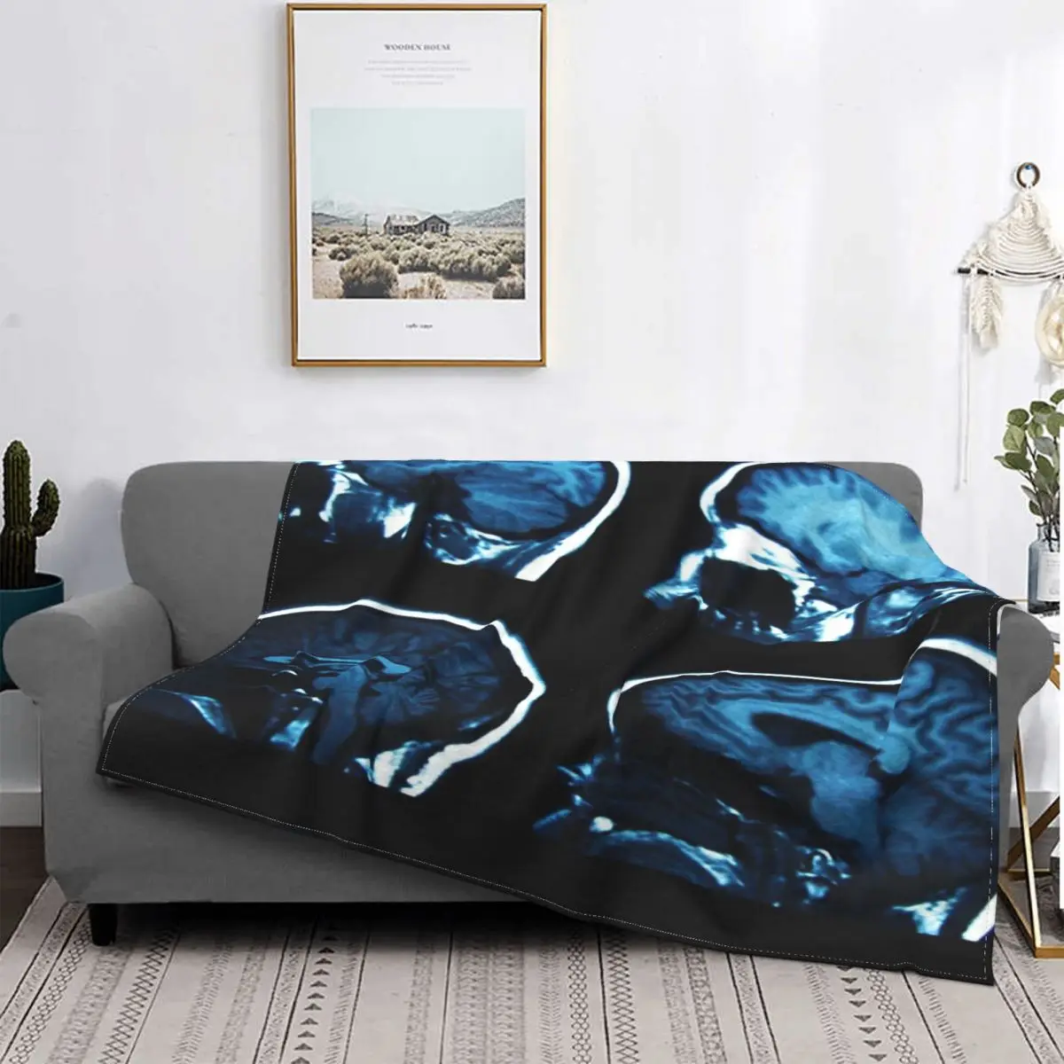 

Brain Mri-Manta de rayos X para cama, colcha a cuadros, cobertor de cama, mantas a cuadros, colchas para cama