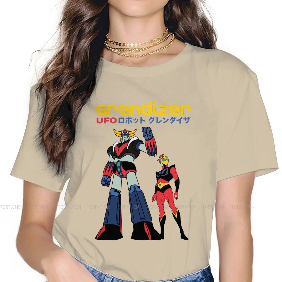 

Крутая футболка в Стиле персонажа для девочки, НЛО, робот грендар 5XL, в стиле хип-хоп, Подарочная одежда, футболки, Товары в наличии