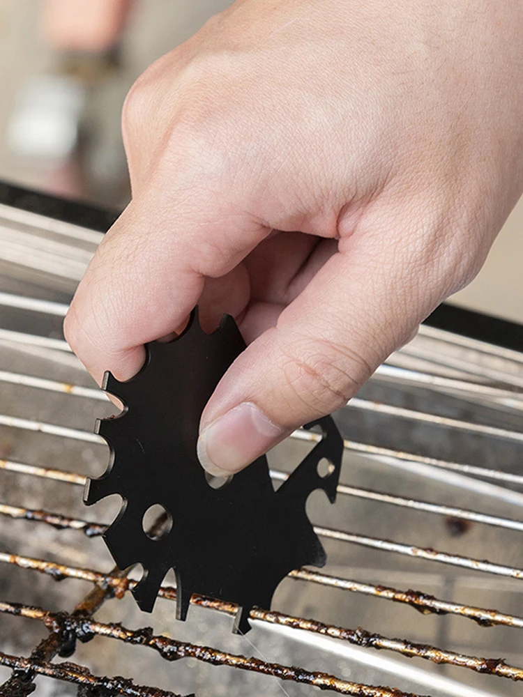 

Bristle-Free Grill Scraper BBQ Grill Grate Griddle Cleaner Grill & Griddle Scraper Tool With Bottle Opener Stainless Steel BBQ