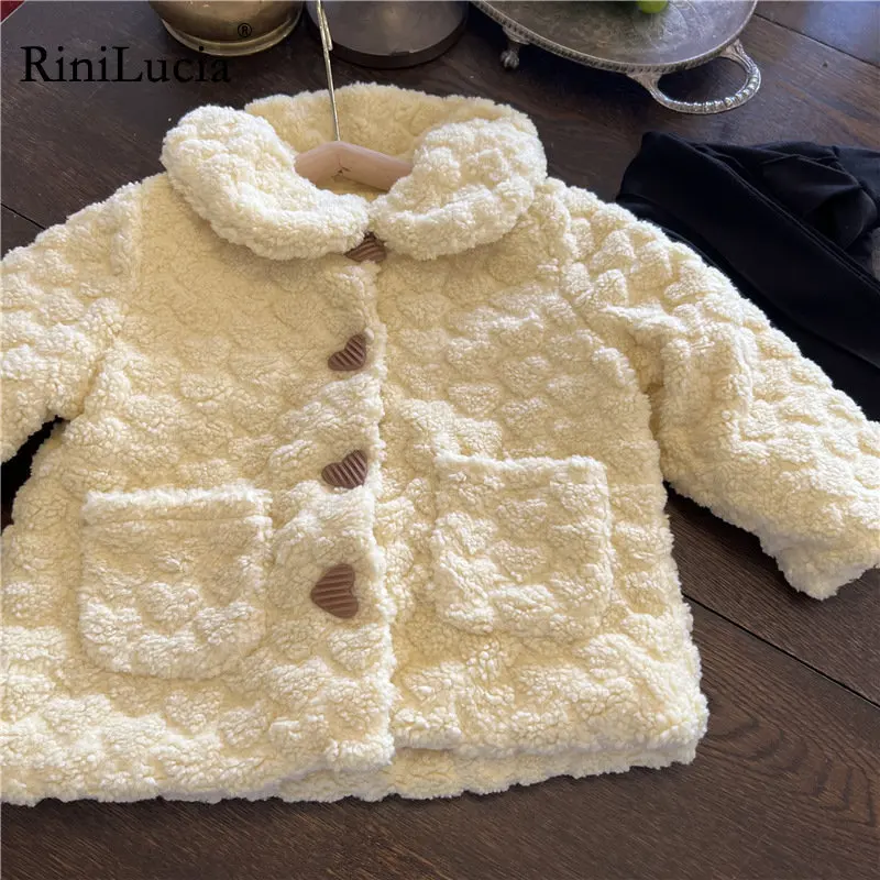 

RiniLucia 2022 Winter New Jacket Girls Jacket Children Padded Jacket Girls Clothing Children Clothes Winter Clothes For Girls